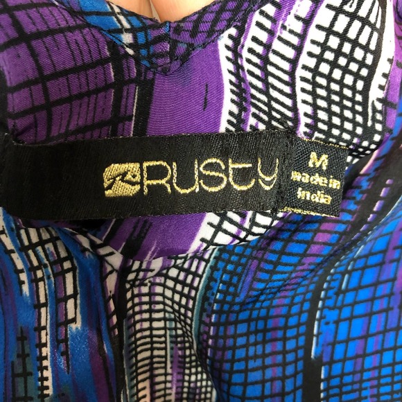 Rusty Purple Printed Top - Picture 2 of 3